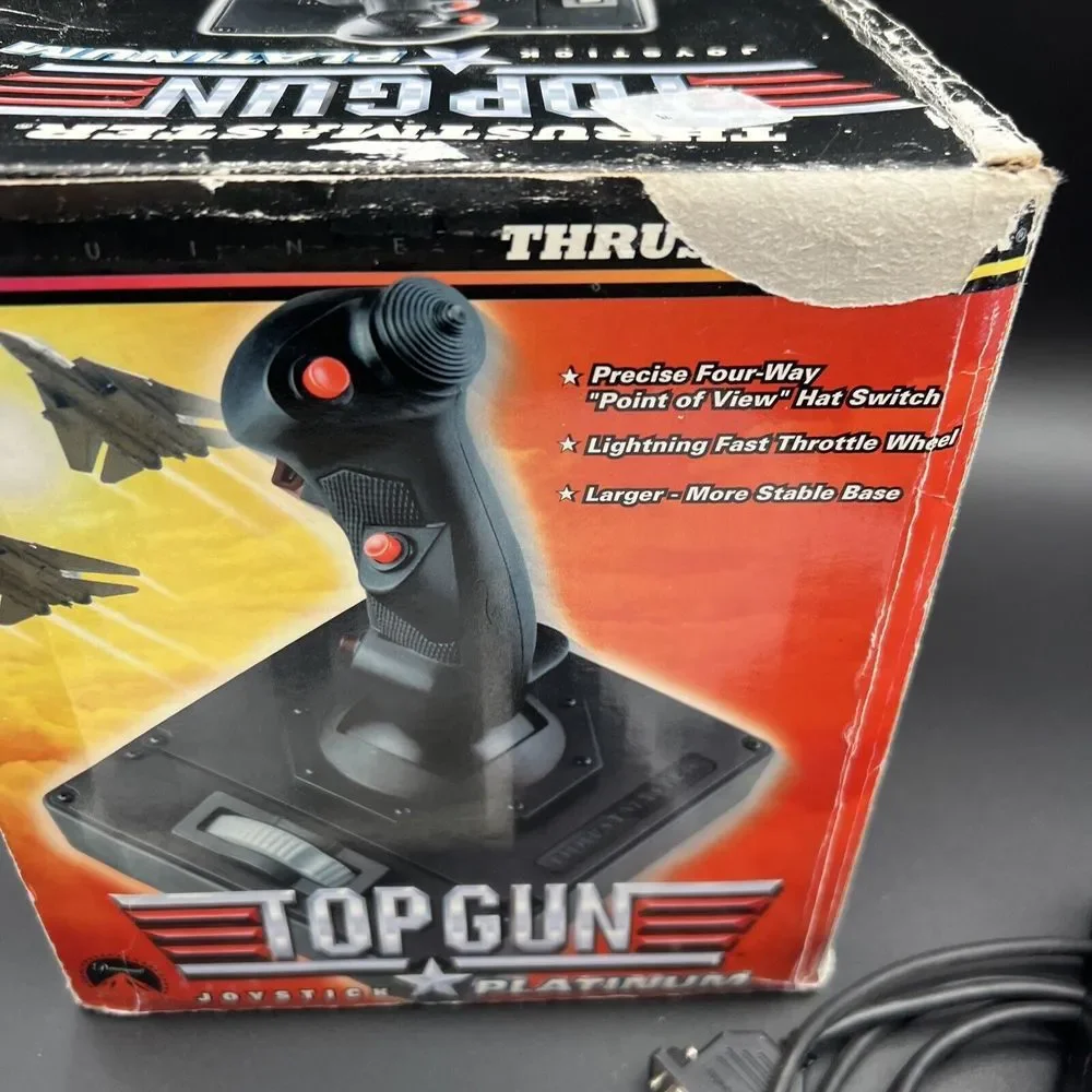 Thrustmaster Top Gun Platinum Joystick With Rapid‎ Response Throttle Wheel PC